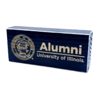 Image of Illinois Alumni Wood Block Magnet