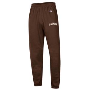 Illinois Fashion Pink Arch Brown Banded Bottom Sweatpant