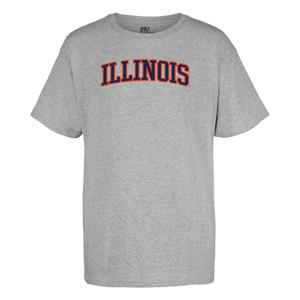 Image of ILLINOIS ARCH YOUTH T-SHIRT -  grey