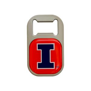 Illinois Block I Bottle Opener Magnet