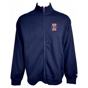 Image of ILLINOIS VAULT BLOCK I FULL ZIP SWEATSHIRT -  navy