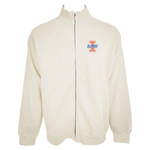 Image of ILLINOIS VAULT BLOCK I FULL ZIP SWEATSHIRT -  oatmeal