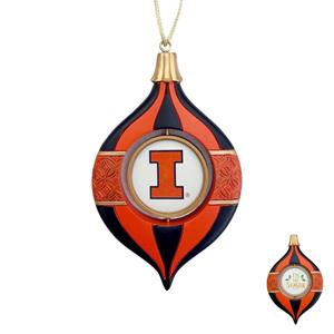 Image of Illinois Spinning Bulb Ornament
