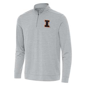 Image of Illinois Block I Bright 1/4 Zip Fleece