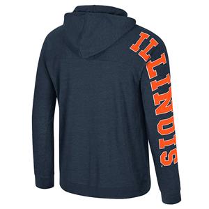 Image of ILLINOIS BACK IN BUSINESS HOODED T-SHIRT -  1