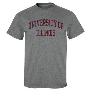 Image of UNIVERSITY OF ILLINOIS ARCH T-SHIRT -  graphite
