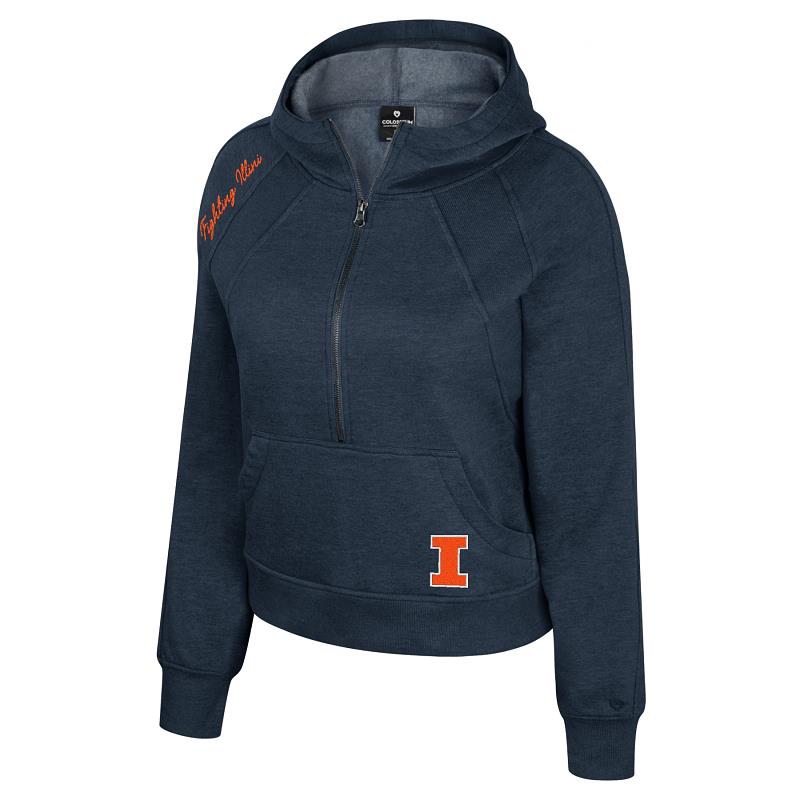 Image of Illinois Precipice 1/2 Zip Hoodie (SKU 159857504000061) Image of Illinois Precipice 1/2 Zip Hoodie (SKU 159857504000061)