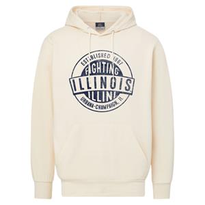 Image of ILLINOIS FIGHTING ILLINI COMFORT HOODED SWEATSHIRT -  cream