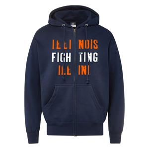 Illinois Fighting Illini Full Zip Hooded Sweatshirt