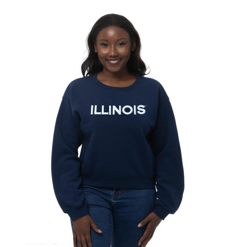 Image of Illinois Sport Belt Length Crewneck Sweatshirt (SKU 159886144000061) Image of Illinois Sport Belt Length Crewneck Sweatshirt (SKU 159886144000061)