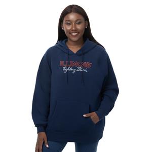 Image of ILLINOIS FIGHTING ILLINI ICON HOODIE -  navy