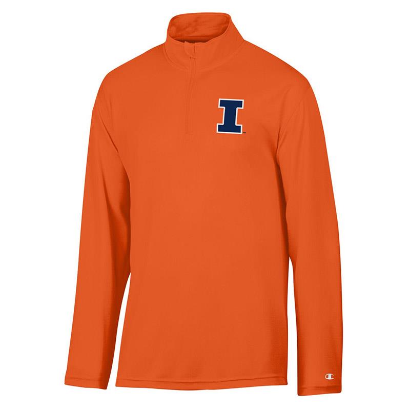 Image of Illinois Block I Micro Mesh 1/4 Zip (SKU 159909904000046) Image of Illinois Block I Micro Mesh 1/4 Zip (SKU 159909904000046)