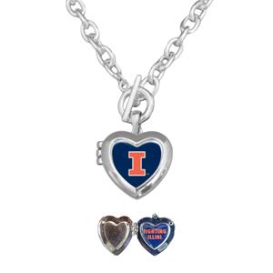 Illinois Bella Locket Necklace