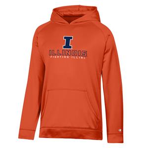 Image of ILLINOIS FIGHTING ILLINI BLOCK I YOUTH HOODIE -  orange
