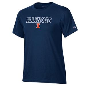 Image of ILLINOIS BLOCK I STADIUM S/S T-SHIRT -  navy