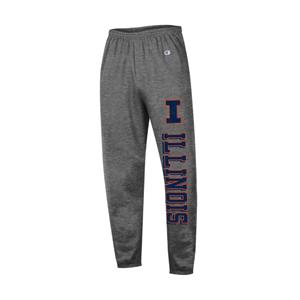 Image of ILLINOIS YOUTH BANDED SWEATPANTS -  charcoal