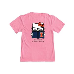 Image of Illinois Hello Kitty Being Smart T-Shirt