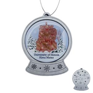 Image of Illinois Alma Mater Snow Globe Ornament