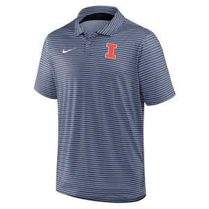 Illinois Nike Block I Striped Polo - main view