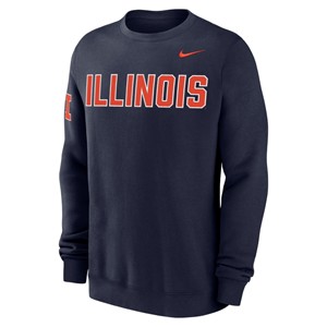 Illinois Nike Tackle Twill Crew Sweatshirt - main view