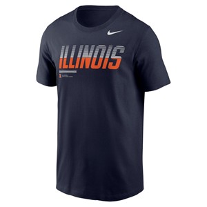 ILLINOIS NIKE LEGEND DRI-FIT S/S T-SHIRT -  navy