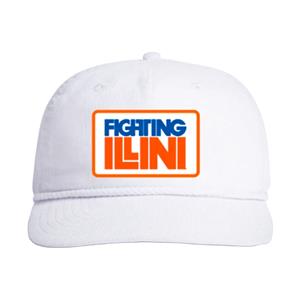 ILLINOIS CORDUROY ROPE CAP -  white