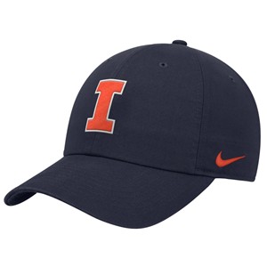 Illinois Nike Block I Unstructured Hat - main view