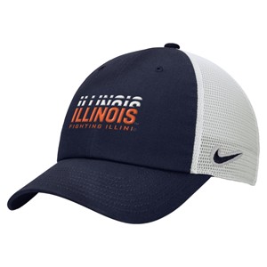 Illinois Nike Fighting Illini Unstructured Meshback Hat - main view