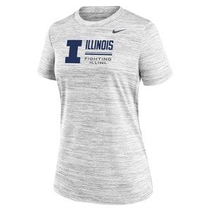 ILLINOIS NIKE FIGHTING ILLINI DRI-FIT S/S T-SHIRT -  white