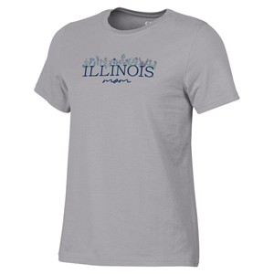 Illinois Mom Flower T-Shirt - main view
