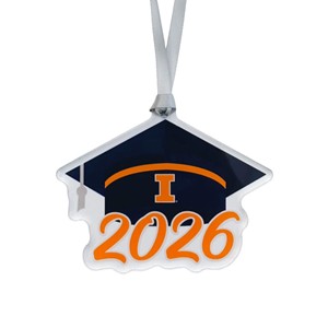 Illinois Graduation Cap Class Of 2026 Ornament - main view