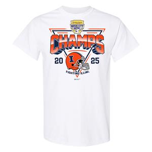 Illinois Football 2025 Music City Bowl Champions T-Shirt