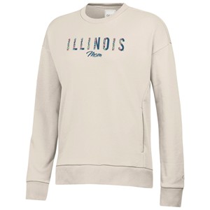 Illinois Mom Script Floral Crewneck - main view