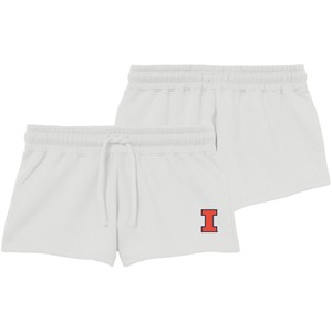 ILLINOIS BLOCK I GAME DAY SHORTS -  white