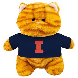 Illinois Block I Chubby Wubby Cat Plush - main view