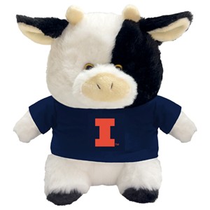 Illinois Block I Chubby Wubby Cow Plush - main view