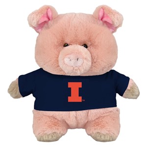Illinois Block I Chubby Wubby Pig Plush - main view