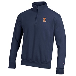 Illinois Embroidered Block I 1/4 Zip Sweatshirt - main view