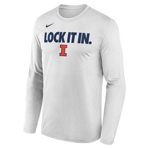 Illini Basketball 2026 Bench Lock It In Legend Ls T-Shirt - main view