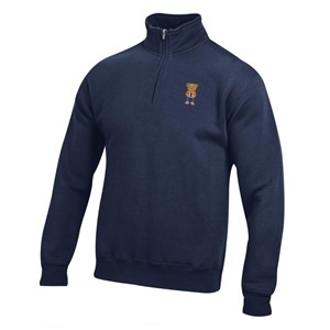 Illinois Teddy Bear Embroidered 1/4 Zip Sweatshirt - main view