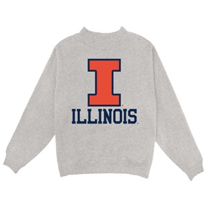 Illinois Block I Womens Classic Mock Neck Sweatshirt - main view