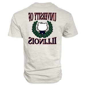 ILLINOIS HELLO KITTY TWO WAYS T-SHIRT -  1