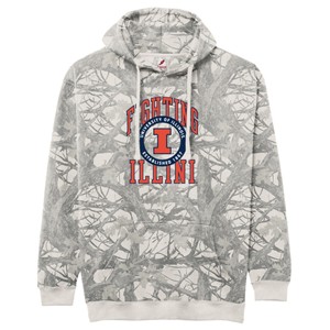 Illinois Fighting Illini Vintage Camo Hood - main view