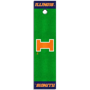 Illinois Golf Putting Green Mat - main view