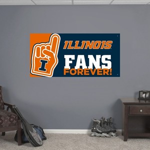 (DROPSHIP) Illinois Fans Forever Banner - main view