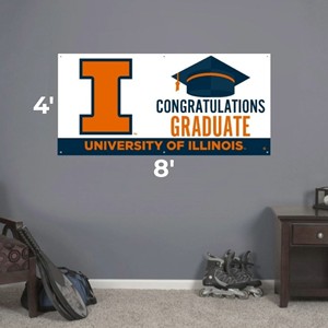 (DROPSHIP) Illinois Congratulations Graduate Banner - main view