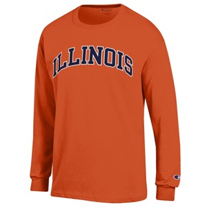 ILLINOIS ARCH L/S T-SHIRT -  orange