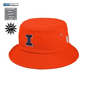 ILLINOIS BLOCK I BUCKET HAT -  orange