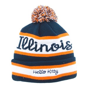 ILLINOIS HELLO KITTY KNIT HAT -  1