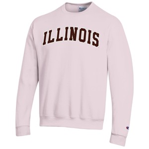 ILLINOIS ARCH FASHION BROWN/PINK TWILL CREW -  pink